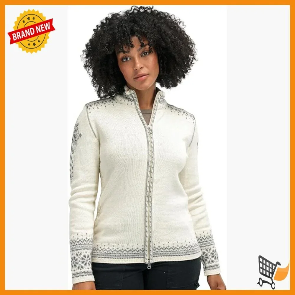 Women's Wool Cardigan with Two-Way Zipper, Lightweight Sweater for Cold Weather